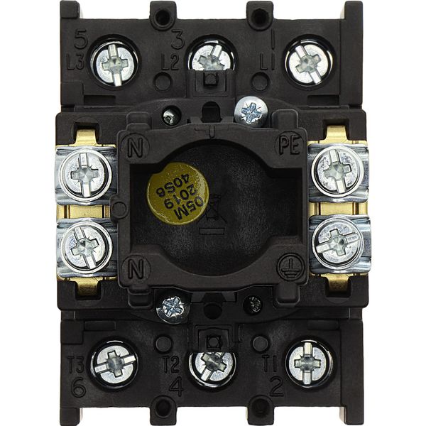 Main switch, P1, 32 A, flush mounting, 3 pole, STOP function, With black rotary handle and locking ring, Lockable in the 0 (Off) position image 33