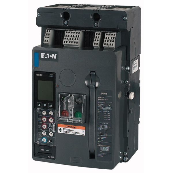 Circuit-breaker, 3 pole, 1250A, 66 kA, P measurement, IEC, Fixed image 1