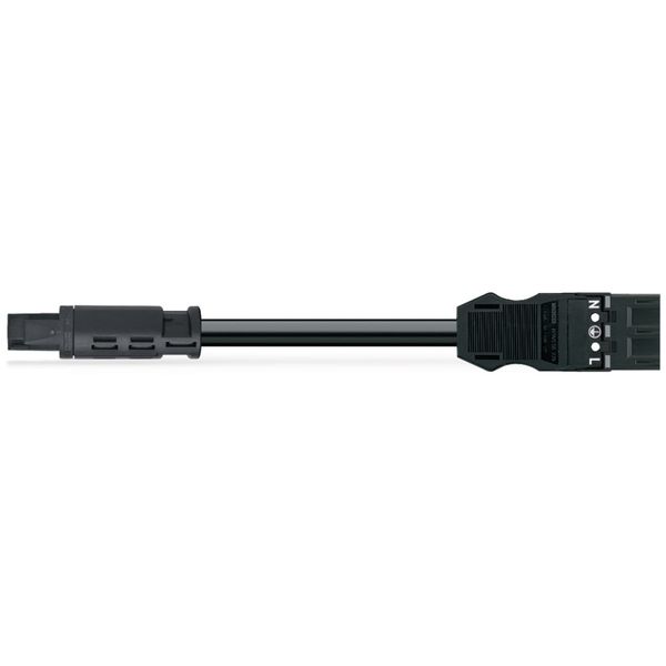 pre-assembled connecting cable B2ca Plug/open-ended black image 1