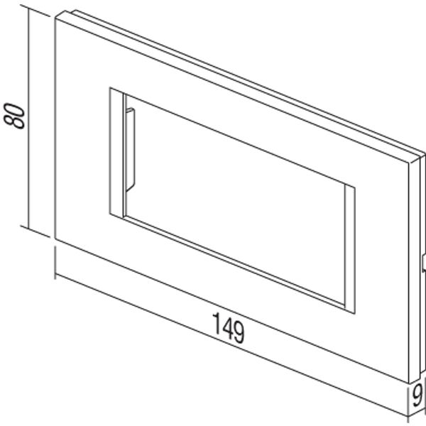 Cover frame 4M, impulse blue image 3