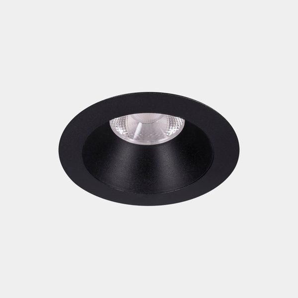 Downlight Play Deco Symmetrical Round Fixed 17.7W LED warm-white 3000K CRI 90 33.6º PHASE CUT Black/Black IP54 1554lm image 1