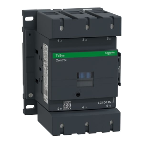 TeSys Deca contactor, 3P(3NO), AC-3, 440V, 115A, 24V DC standard coil image 4