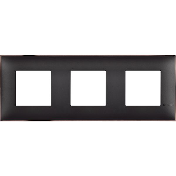 CLASSIA - cover plate 2x3P black nickel image 1