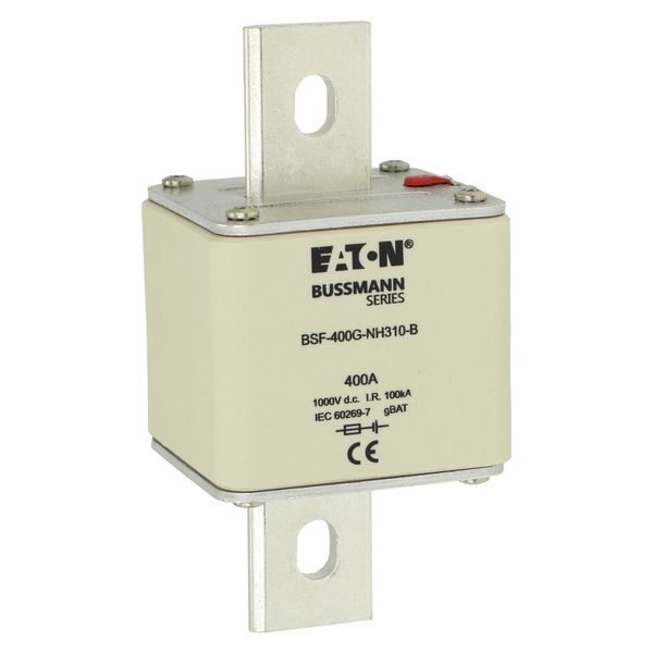 Fuse-link, high speed, 400 A, DC 1000 V, NH3, 71 x 76 x 150 mm, gBat, IEC, bolted connection image 5