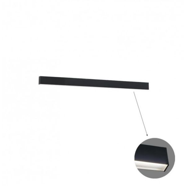 Linear Ceiling L580 3000K Black Microprismatic Dim image 1