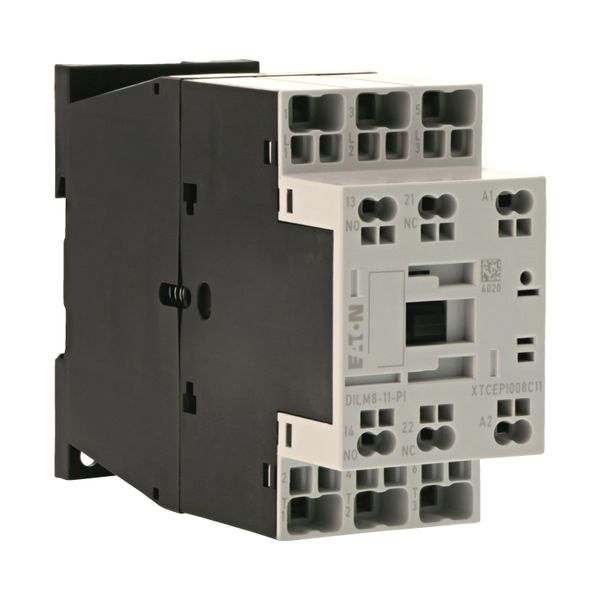 Contactor, 3 pole, 380 V 400 V 3.7 kW, 1 N/O, 1 NC, 220 V 50/60 Hz, AC operation, Push in terminals image 22