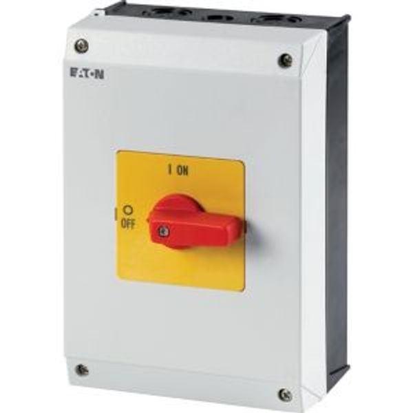 On-Off switch, 3 pole, 32 A, Emergency-Stop function, surface mounting image 4