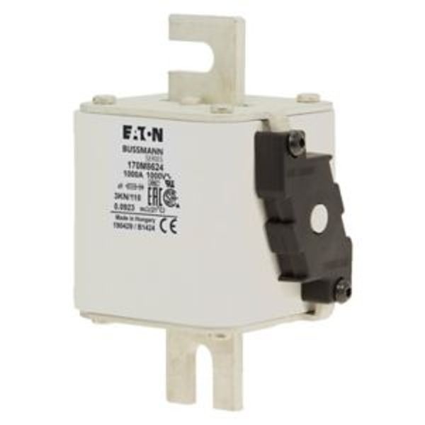 Fuse-link, high speed, 1000 A, AC 1000 V, DIN 3, 74 x 92 x 138 mm, aR, DIN, IEC, single indicator image 6