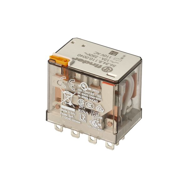 Miniature power Rel. 4CO 12A/110VAC/Agni/Test button/Mech.ind. (56.34.8.110.0040) image 5