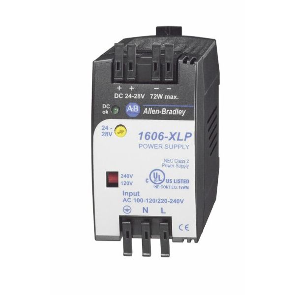 Power Supply, Compact, 72W, 24 - 28VDC Output, 1-Phase image 1