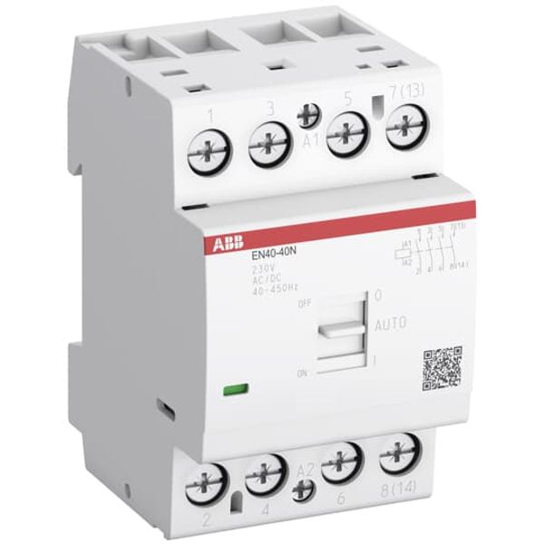 EN40-40N-06 Installation Contactor (NO) 40 A - 4 NO - 0 NC - 230 V - Control Circuit 400 Hz image 2