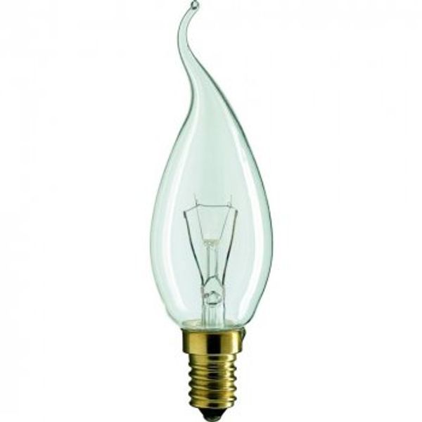 Incandescent Bulb E14 25W B35 CH 240V CL image 1