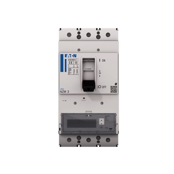 NZM3 PXR25 circuit breaker - integrated energy measurement class 1, 630A, 4p, variable, earth-fault protection, ARMS and zone selectivity, withdrawabl image 9