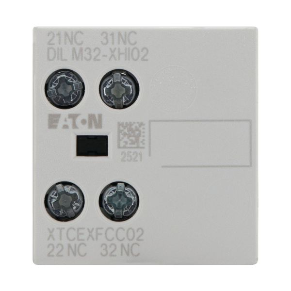 Auxiliary contact module, 2 pole, Ith= 16 A, 2 NC, Front fixing, Screw terminals, DILM7-10 - DILM38-10 image 11