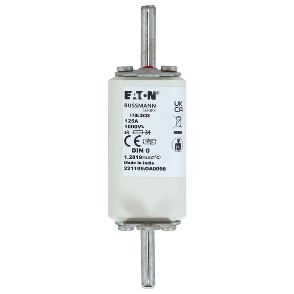 Fuse-link, high speed, 50 A, AC 2000 V, compact size 1, 43 x 43 x 129 mm, aR, IEC, single indicator image 8