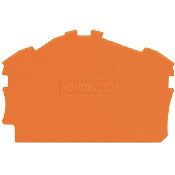 End and intermediate plate 0.8 mm thick orange image 1