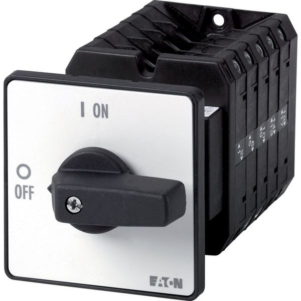 Step switches, T5, 100 A, rear mounting, 5 contact unit(s), Contacts: 9, 45 °, maintained, With 0 (Off) position, 0-3, Design number 15144 image 5