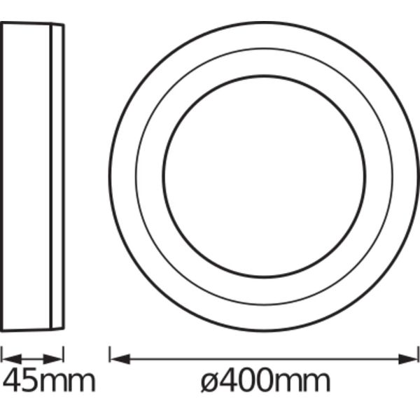 LED COLOR + WHITE Round 400mm 28W + RC image 10