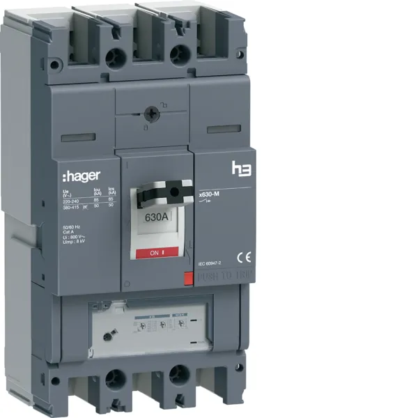 Circuit breaker x630 LSnI 3P-3D 630A 50kA image 1