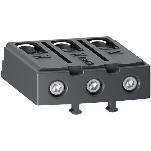 Terminal block, TeSys Deca, Everlink BTR screw connectors, 3P, for contactors LC1D40A-D80A image 2