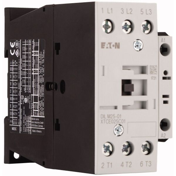 Contactor, 3 pole, 380 V 400 V 11 kW, 1 NC, RDC 60: 48 - 60 V DC, DC operation, Screw terminals image 4