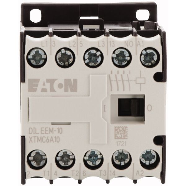 Contactor, 42 V 50/60 Hz, 3 pole, 380 V 400 V, 3 kW, Contacts N/O = Normally open= 1 N/O, Screw terminals, AC operation image 2