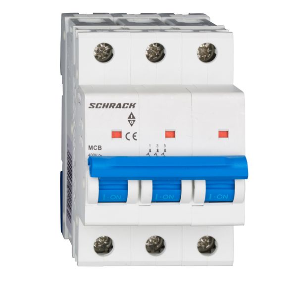 Miniature Circuit Breaker (MCB) AMPARO 10kA, D 2A, 3-pole image 1