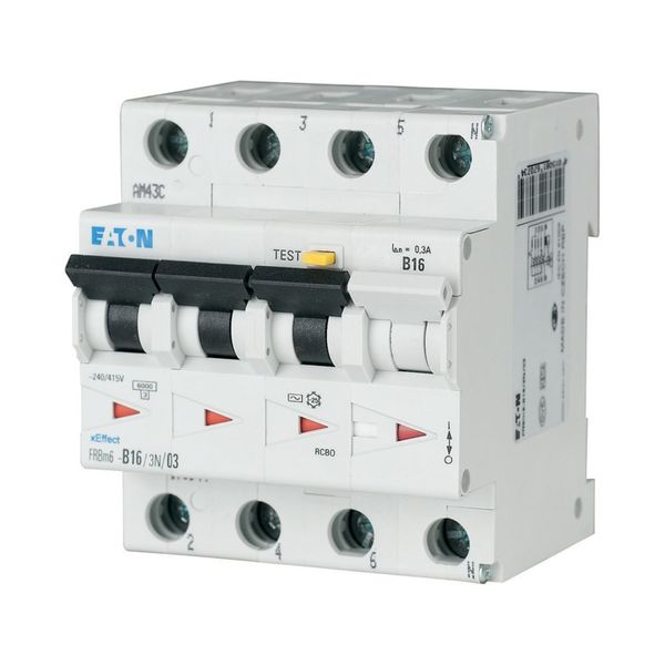 RCD/MCB combination, 6 A, 100 mA, MCB trip characteristic: D, 3p+N, RCD trip characteristic: A image 4