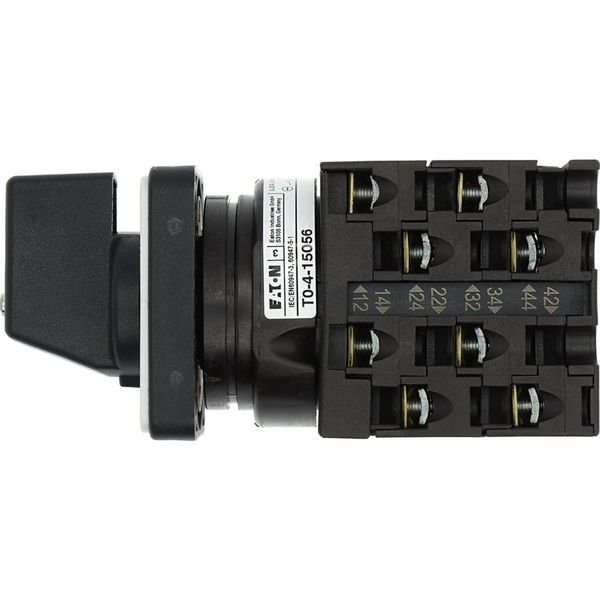 Step switches, T0, 20 A, flush mounting, 4 contact unit(s), Contacts: 8, 90 °, maintained, Without 0 (Off) position, 1-4, Design number 15056 image 10