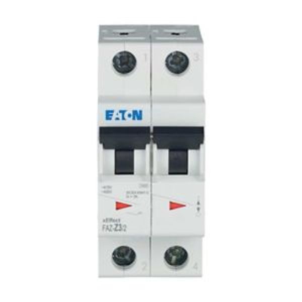 Miniature circuit breaker (MCB), 3 A, 2p, characteristic: Z image 13