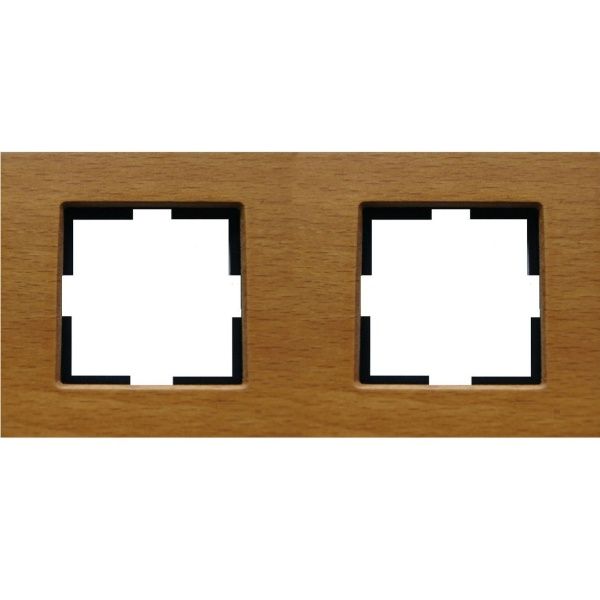 Novella Accessory Wooden - Oak Two Gang Frame image 1