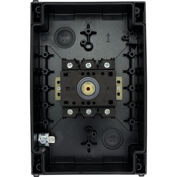 Main switch, P3, 63 A, surface mounting, 3 pole, STOP function, With black rotary handle and locking ring, Lockable in the 0 (Off) position image 27