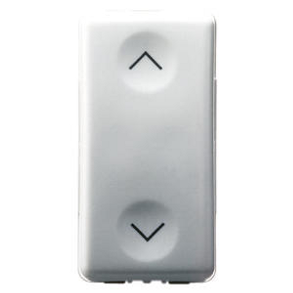 THREE-WAY SWITCH 1P 250V ac - 10 AX - NEUTRAL - SYMBOL UP-DOWN - 1 MODULE - SYSTEM WHITE image 1