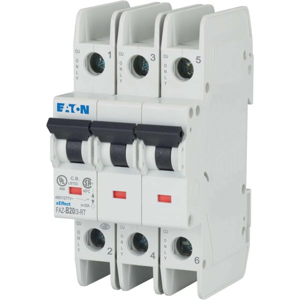 Miniature circuit breaker (MCB), 20 A, 3p, characteristic: B image 11