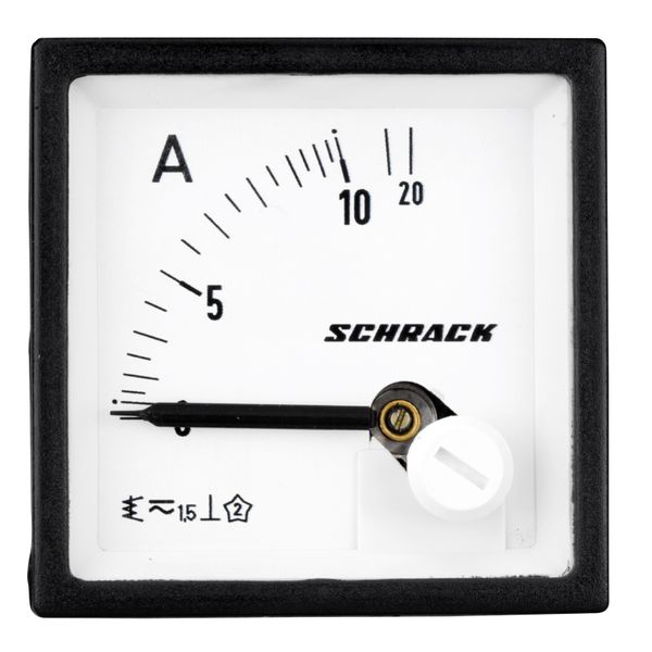 Ammeter, 48x48mm, 10A, AC, Direct measuring image 1