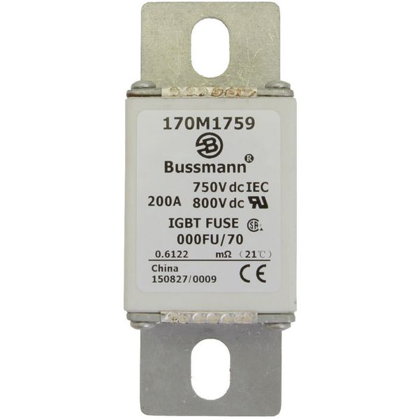 Fuse-link, high speed, 160 A, DC 750 V, size 000, 24 x 36 x 96 mm, aR, IEC, UL image 17