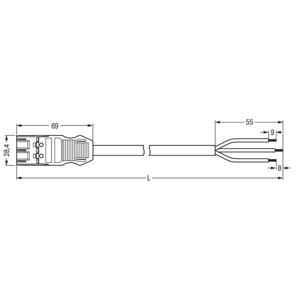 pre-assembled connecting cable;Eca;Plug/open-ended;red image 6