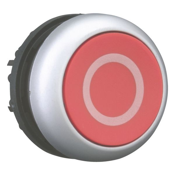 Pushbutton, RMQ-Titan, Flat, maintained, red, inscribed, Bezel: titanium image 6