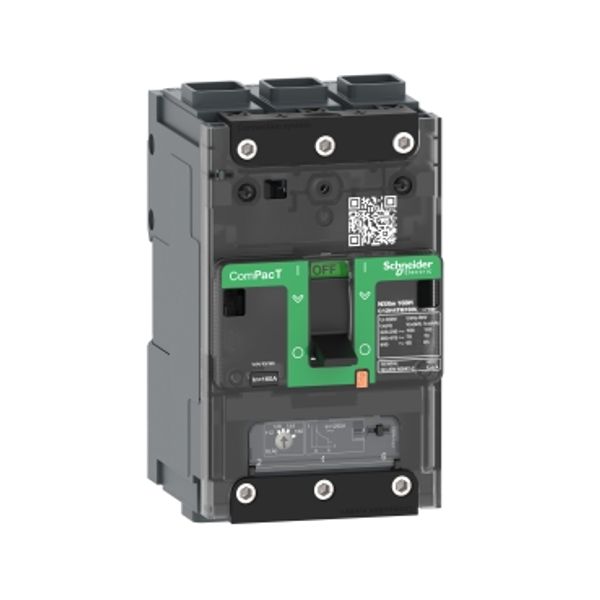 Circuit breaker, ComPacT NSXm 100N, 50kA/415VAC, 3 poles, TMD trip unit 80A, EverLink lugs image 3