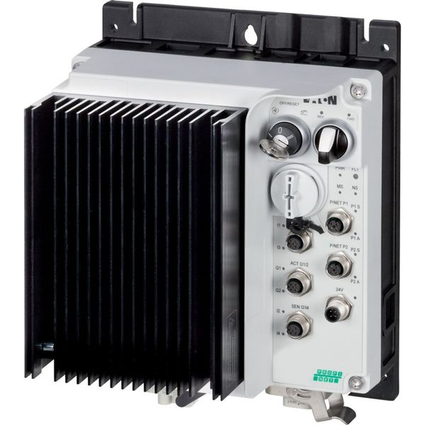 Speed controllers, 2.4 A, 0.75 kW, Sensor input 4, Actuator output 2, 230/277 V AC, PROFINET, HAN Q4/2 image 2