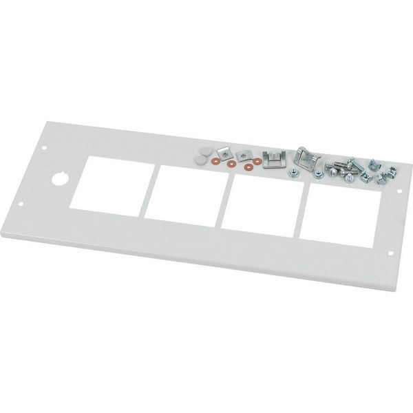 Front cover, +mounting kit, for meter 4x96 +1S, HxW=200x600mm, grey image 3