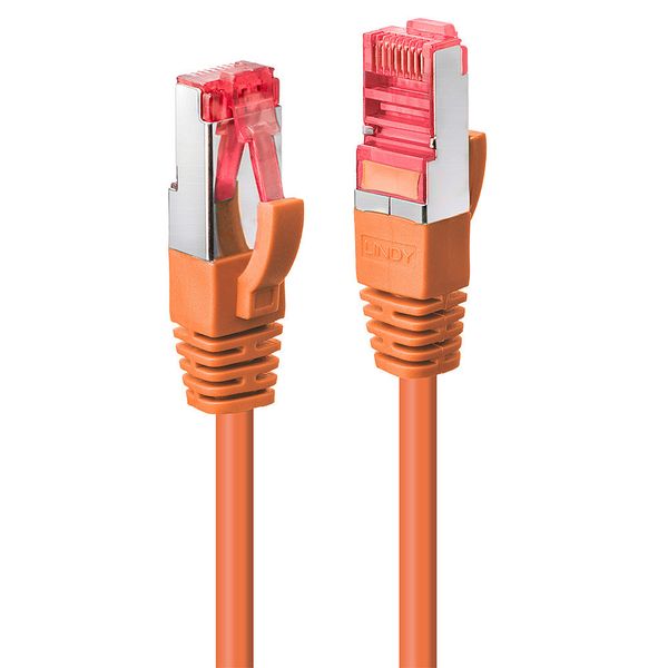 30m Cat.6 S/FTP Network Cable, Orange RJ45, M/M, 250MHz, Copper, 27AWG image 1