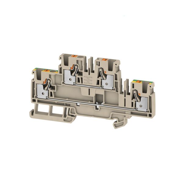 Multi-tier modular terminal, PUSH IN, 4 mm², 800 V, 32 A, Number of le image 1