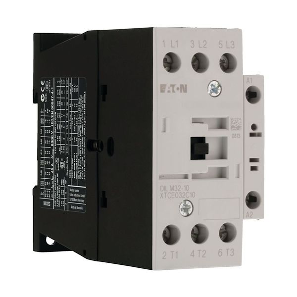 Contactor, 3 pole, 380 V 400 V 15 kW, 1 N/O, 24 V 50 Hz, AC operation, Screw terminals image 10