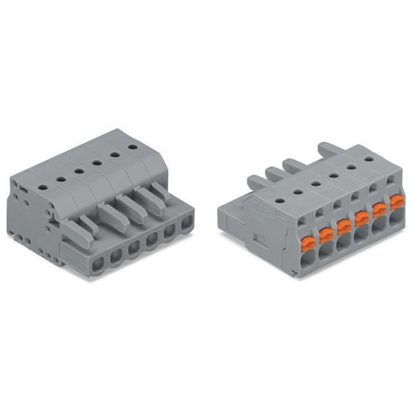 2231-110/026-000 1-conductor female connector; push-button; Push-in CAGE CLAMP® image 1