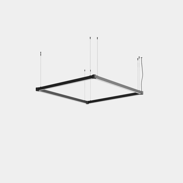 Lineal lighting system Apex Square Pendant 2000mm 96W LED warm-white 2700K CRI 90 ON-OFF White IP20 8336lm image 1