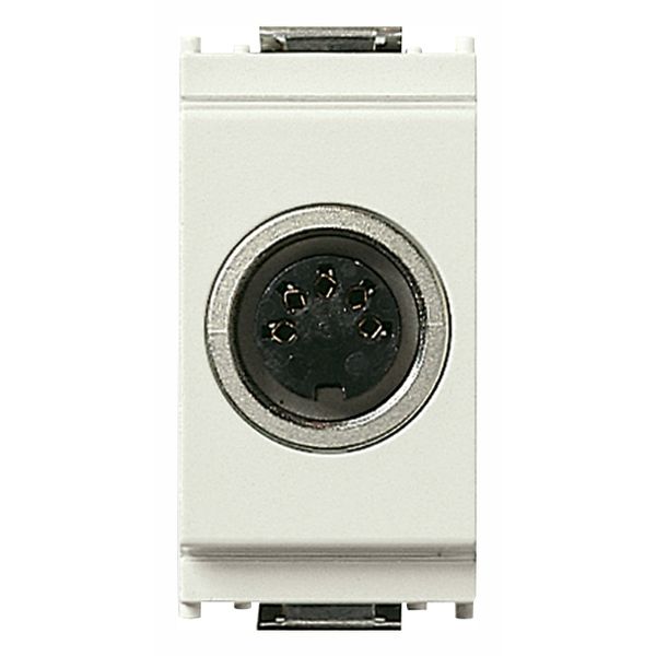 5P DIN41524 socket connector white image 1