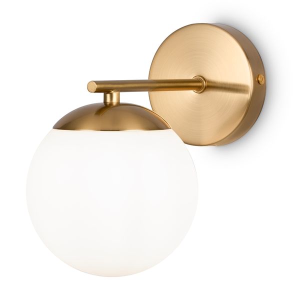 Modern Marble Wall lamp Brass image 1