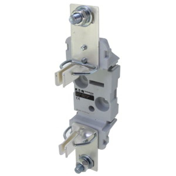 Fuse-base, LV, 400 A, AC 690 V, NH2, 1P, IEC, double clip, DIN rail mount, screw mount image 1