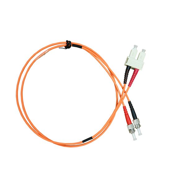 FO Patchcord Duplex ST/SC,62,5/125æm OM1, LS0H, orange, 3m image 2